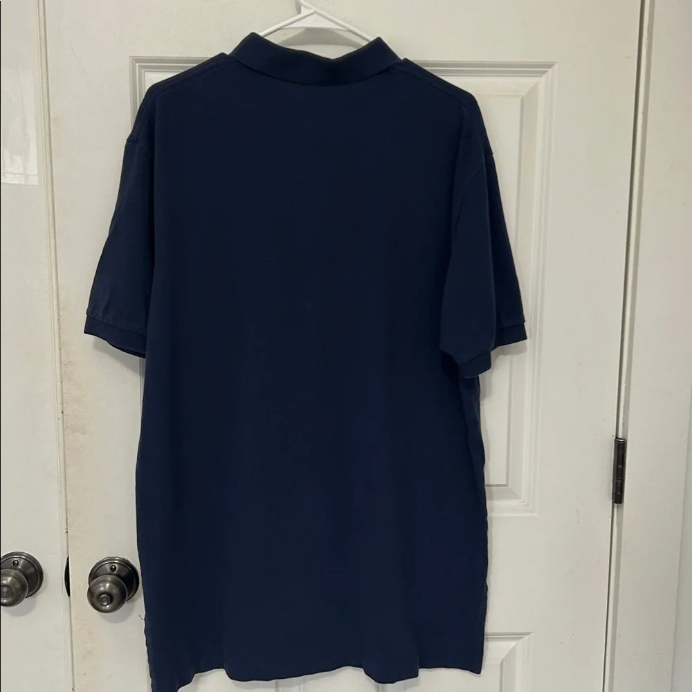 Ralph Lauren Men's Polo Shirt size XL navy blue short sleeve cotton red pony